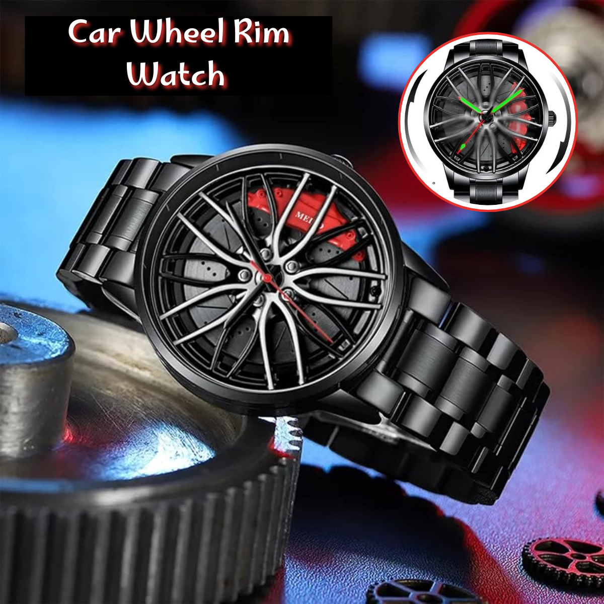 Car Wheel Rim Watch