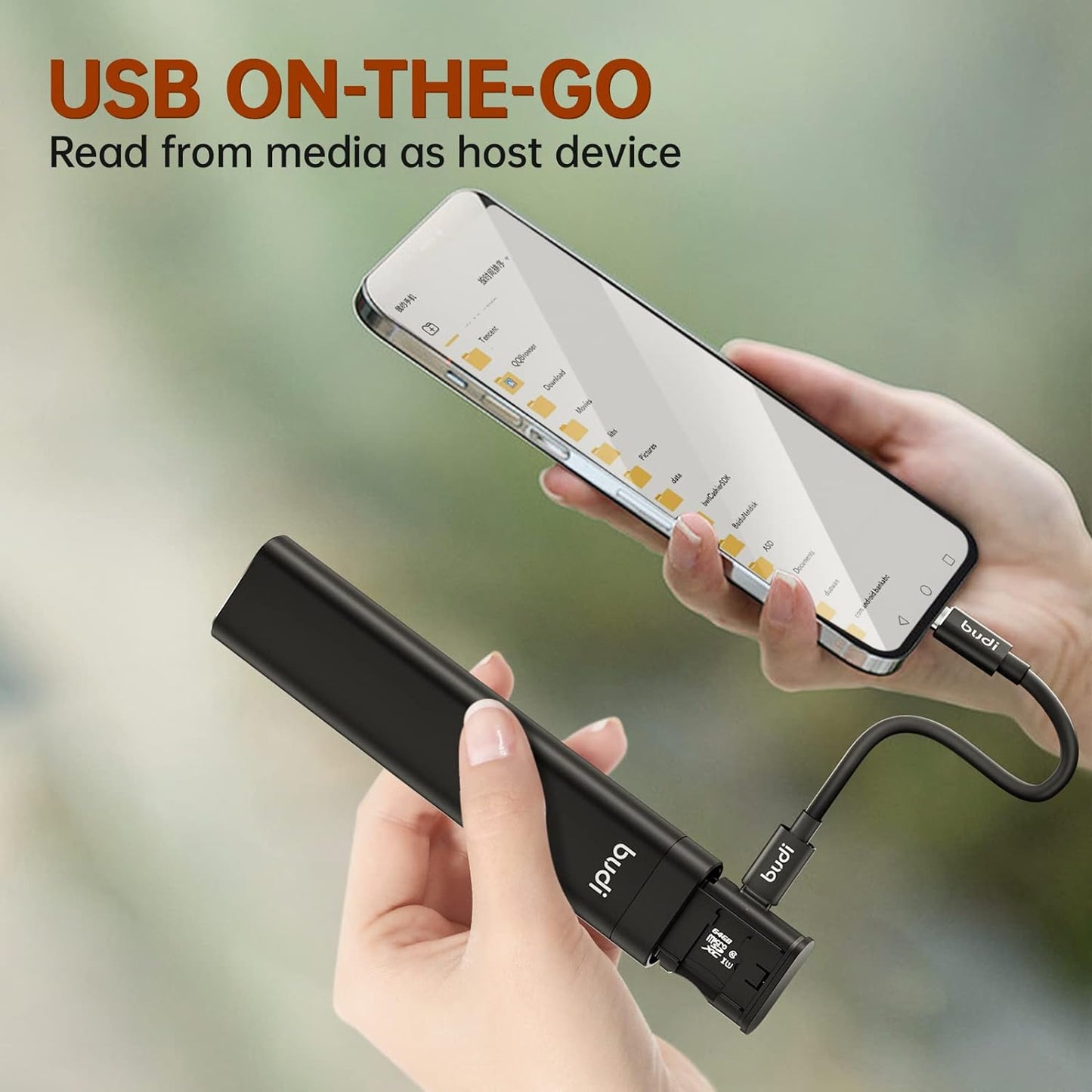 BUDI Multifunctional 9 in 1 Data Cable