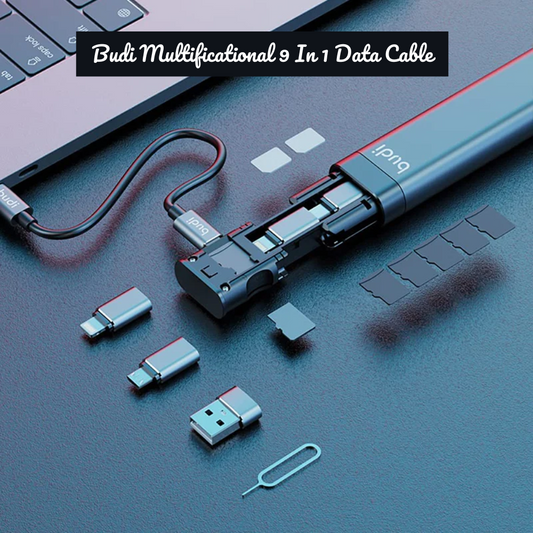 BUDI Multifunctional 9 in 1 Data Cable