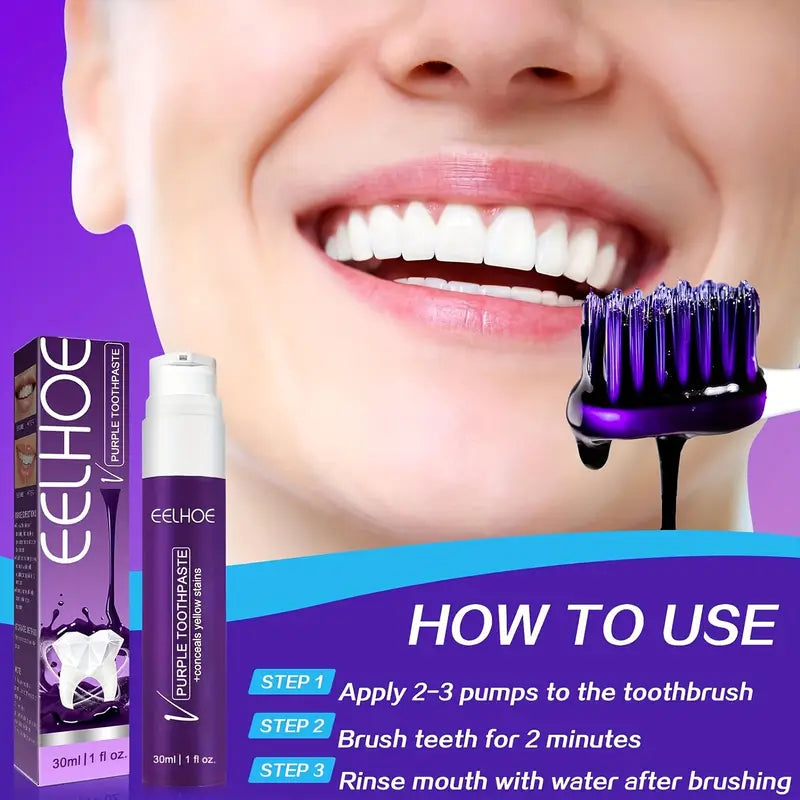 Teeth Whitening Purple Toothpaste